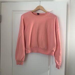 Wild fable muted pink neon XXL cropped sweatshirt
